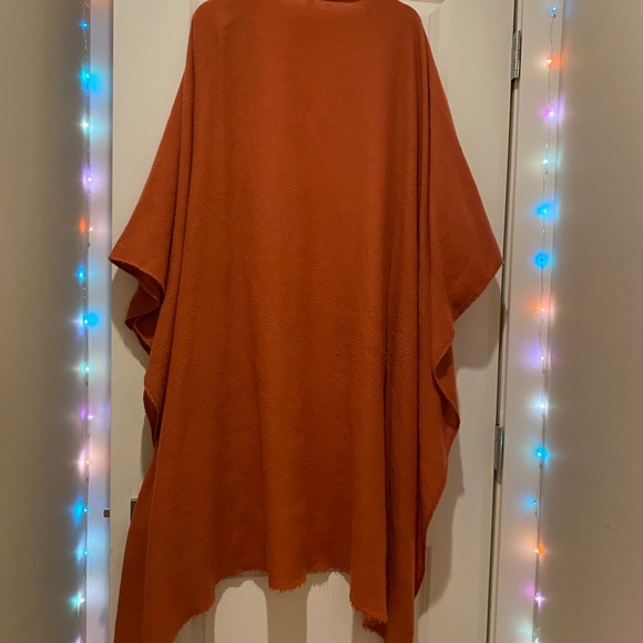 Orange super soft shawl - Picture 4 of 4